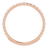 14K Rose 1/3 CTW Diamond French-Set Anniversary Band - 123223606P photo 2