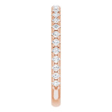 14K Rose 1/3 CTW Diamond French-Set Anniversary Band - 123223606P photo 4