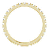 14K Yellow 5/8 CTW Diamond French-Set Anniversary Band - 123223601P photo 2