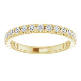 14K Yellow 5/8 CTW Diamond French-Set Anniversary Band - 123223601P photo 3
