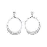 Gems One Silver Cubic Zirconia Earring - ER10302-SSW photo