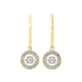 Gems One 14KT Yellow Gold & Diamond Rhythm Of Love Fashion Earrings  - 1 ctw - ROL2065-4YC photo