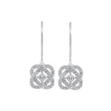 Gems One Silver Diamond (1/4Ctw) Earring - ER10446-SSF photo