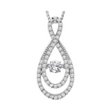 Gems One 14KT White Gold & Diamond Rhythm Of Love Neckwear Pendant  - 5/8 ctw - ROL1011-4WC photo