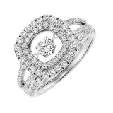 Gems One 14KT White Gold & Diamond Rhythm Of Love Fashion Ring  - 1 ctw - ROL1189-4WC photo