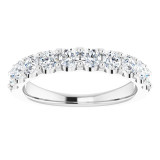 14K White 1 CTW Diamond Anniversary Band - 123041612P photo 3