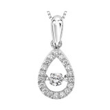 Gems One 14KT White Gold & Diamonds Stunning Neckwear Pendant - 1/5 ctw - ROL1023-4WCBK photo