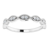 14K White 1/8 CTW Diamond Anniversary Band - 123656600P photo 3