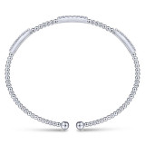 Gabriel & Co. 14k White Gold Bujukan Diamond Bangle Bracelet - BG4217-65W45JJ photo 3