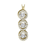 Gems One 14KT Yellow Gold & Diamond Rhythm Of Love Neckwear Pendant  - 1 ctw - ROL1012-4YC photo