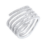 Gems One 14Kt White Gold Diamond (3/4Ctw) Ring - RG11800-4WSC photo