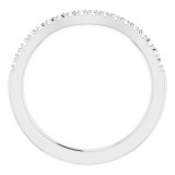 14K White 1/4 CTW Diamond French-Set Matching Band - 123951620P photo 2