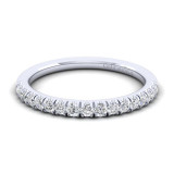 Gabriel & Co. 14k White Gold Contemporary Anniversary Wedding Band - WB14102W44JJ photo