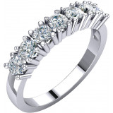 14K White 7/8 CTW Diamond Anniversary Band - 68195128534P photo