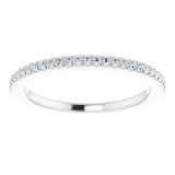 14K White 1/8 CTW Diamond French-Set Anniversary Band - 123123600P photo 3