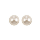Gems One 14Kt White Gold Pearl (1 Ctw) Earring - PS7.00AAA-4W photo