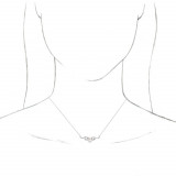 14K White Freshwater Cultured Pearl Bar 18 Necklace - 86940605P photo 3