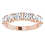 14K Rose 1 CTW Diamond Anniversary Band - 123836602P photo 3