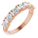 14K Rose 1 CTW Diamond Anniversary Band - 123836602P photo