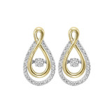 Gems One 10KT Yellow Gold & Diamond Rhythm Of Love Fashion Earrings  - 1/10 ctw - ROL2082-1YSSSC photo