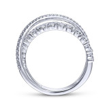 Gabriel & Co. 14k White Gold Lusso Diamond Ring - LR51499W45JJ photo 2
