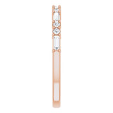 14K Rose 1/4 CTW Diamond Anniversary Band - 123092609P photo 4