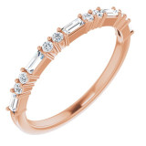 14K Rose 1/4 CTW Diamond Anniversary Band - 123092609P photo