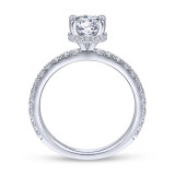 Gabriel & Co. 14k White Gold Contemporary Straight Engagement Ring - ER14649R4W44JJ photo 2