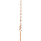 14K Rose 1/5 CTW Diamond Small Heart 16 Necklace - 66415100008P photo 2