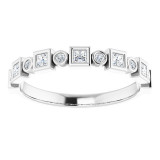 14K White 1/4 CTW Diamond Anniversary Band - 1236356041P photo 3