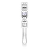 14K White 1/4 CTW Diamond Anniversary Band - 1236356041P photo 4