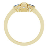 14K Yellow 1/6 CTW Diamond Vintage-Inspired Ring - 124038601P photo 2