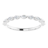 14K White 1/4 CTW Diamond Anniversary Band - 123294600P photo 3