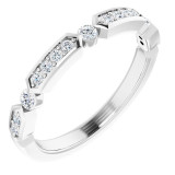 14K White 1/5 CTW Diamond Anniversary Band - 652290601P photo