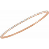 14K Rose 3 CTW Diamond Stackable Bangle 8 Bracelet - 6733760008P photo 2