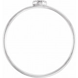 14K White .04 CTW Diamond Petite Circle Ring - 65192260001P photo 2