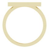 14K Yellow 16x4 mm Rectangle Signet Ring - 51550102P photo 2