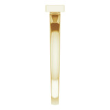 14K Yellow 16x4 mm Rectangle Signet Ring - 51550102P photo 4