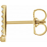 14K Yellow .04 CTW Diamond Single Initial L Earring - 867976056P photo 2