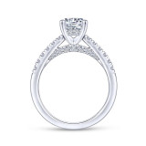 Gabriel & Co. 14k White Gold Contemporary Straight Engagement Ring - ER14399R4W44JJ photo 2