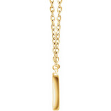 14K Yellow 3/8 CTW Diamond Rectangle 16-18 Necklace - 65188760000P photo 2