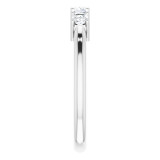 14K White 2.5x2.5 mm Square 1/2 CTW Diamond Anniversary Band - 123844732P photo 4