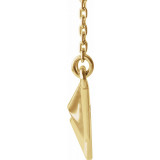 14K Yellow Pyramid 16-18 Necklace - 86671601P photo 2