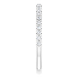 14K White 1/4 CTW Diamond Band for 7x7 mm Cushion Ring - 12214560000P photo 4