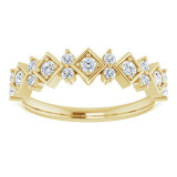 14K Yellow 1/3 CTW Five-Stone Diamond Anniversary Band - 124098601P photo 3