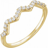 14K Yellow 1/5 CTW Diamond Stackable Ring - 123052601P photo