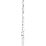 14K White Freeform Bar 16-18 Necklace - 86618600P photo 2
