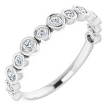 14K White 1/3 CTW Diamond Anniversary Band - 1236356021P photo