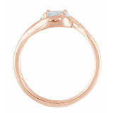 14K Rose Opal Bypass Ring - 71980602P photo 2