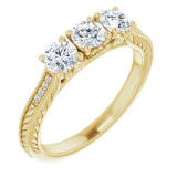 14K Yellow 4.1 mm Round 7/8 CTW Diamond Anniversary Band - 1233426005P photo